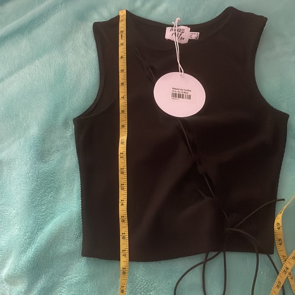 Princess Polly Weekend Love Top Black NWT size 6 - Picture 10 of 12